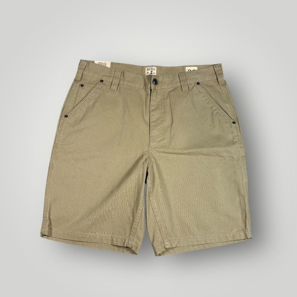 Red Head Shorts Mens 36 Beige RH Canvas Work Cargo Utility Pockets Outdoor